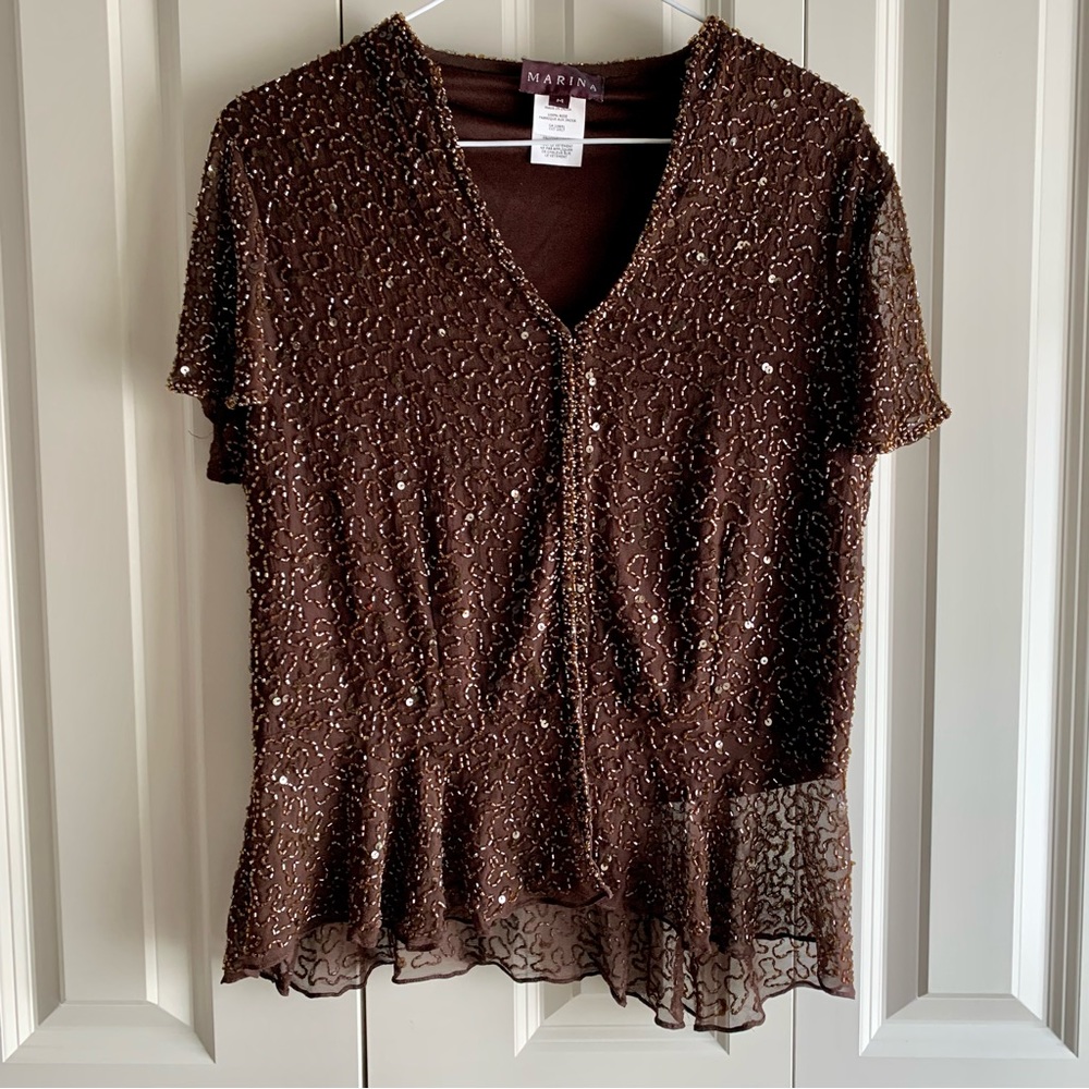 Marina - Silk Beaded Shrug